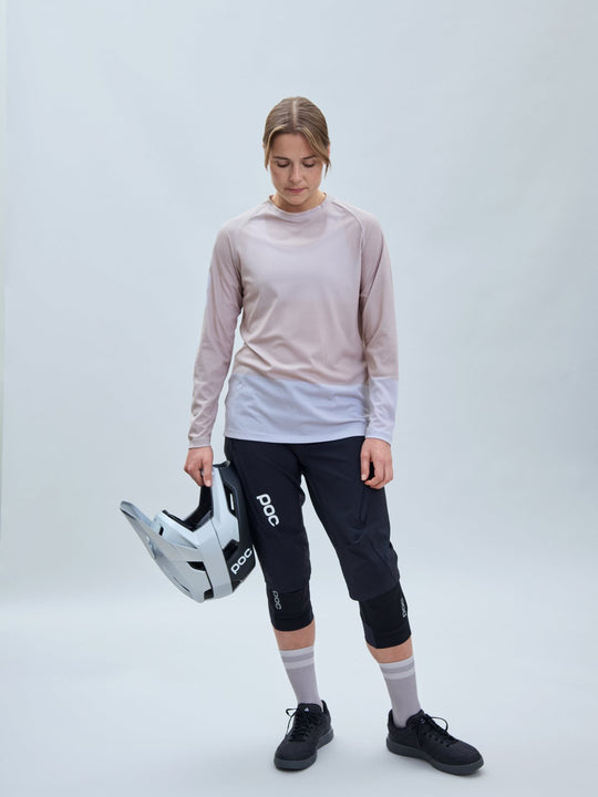 Załaduj obraz do przeglądarki galerii, Koszulka rowerowa POC W’s MTB Pure LS Jersey - Lt Sandstone Beige/Granite Grey - poc warszawa
