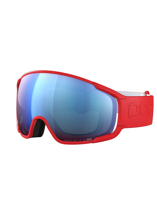 Załaduj obraz do przeglądarki galerii, Gogle narciarskie POC Zonula Wide Fit - Prismane Red/Partly Sunny Blue
