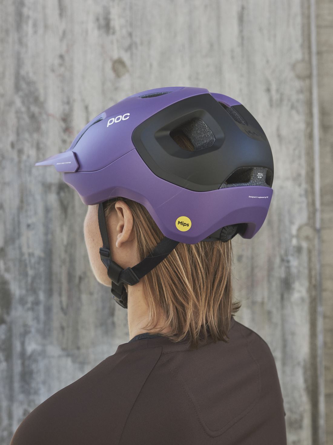 Kask rowerowy POC AXION RACE MIPS - Sap. Purple/Ur. Black Metallic/Matt - poc warszawa