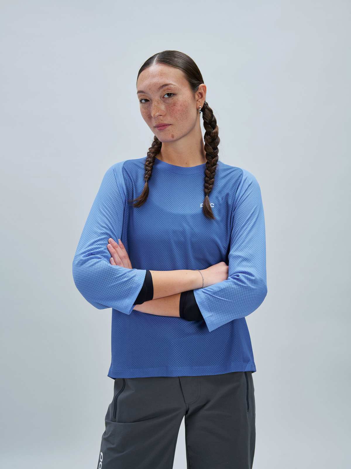 Koszulka rowerowa POC W's Motion Air 3/4 Jersey niebieski
