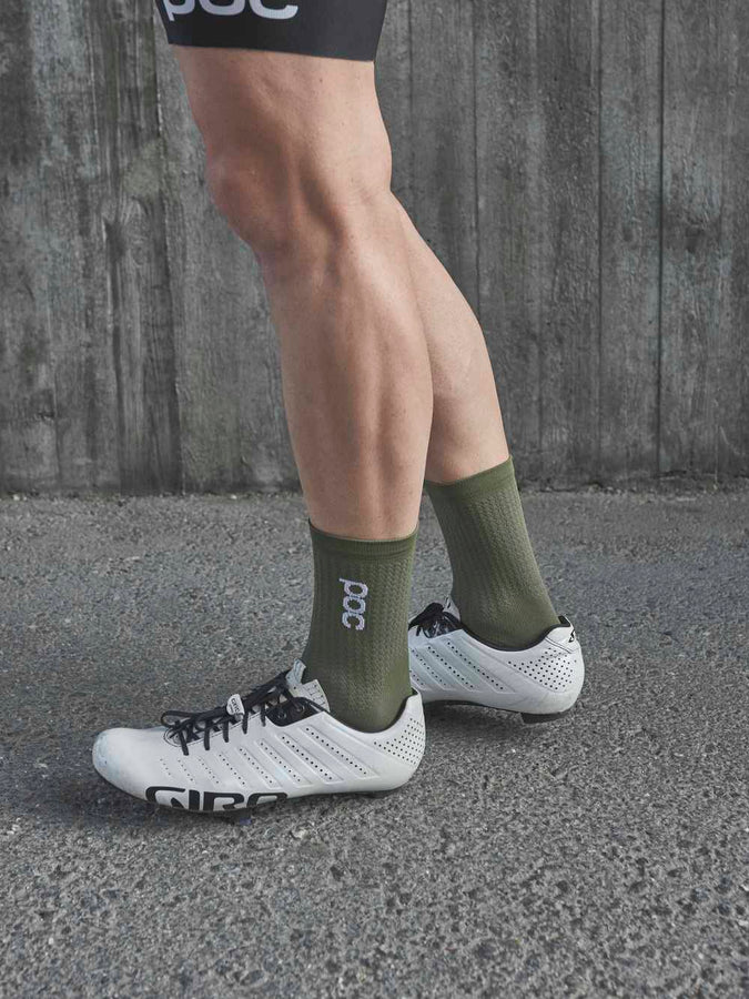 Skarpety rowerowe POC FLAIR Sock Mid - Epid. Green/Ur. Black