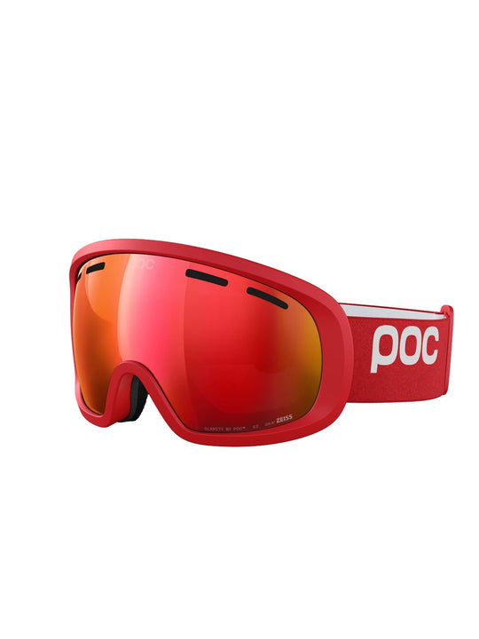 Załaduj obraz do przeglądarki galerii, Gogle narciarskie POC Fovea Mid - Prismane Red/Partly Sunny Red
