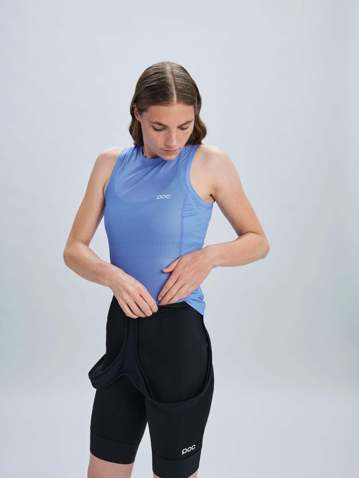 Koszulka rowerowa POC W's Essential Layer Vest - Bazzite Blue