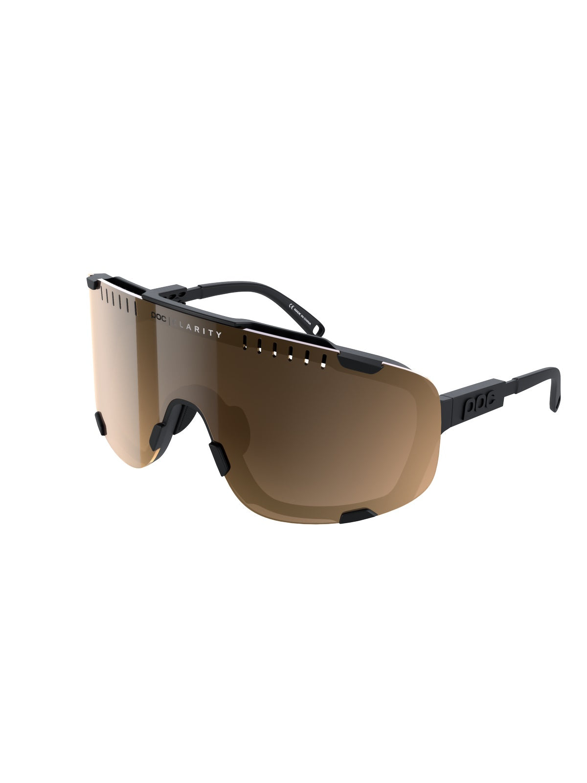 Okulary rowerowe POC Devour Wide Fit - Ur. Black | Clarity Trail/Partly Sunny Silver Cat 2 - TU - poc warszawa