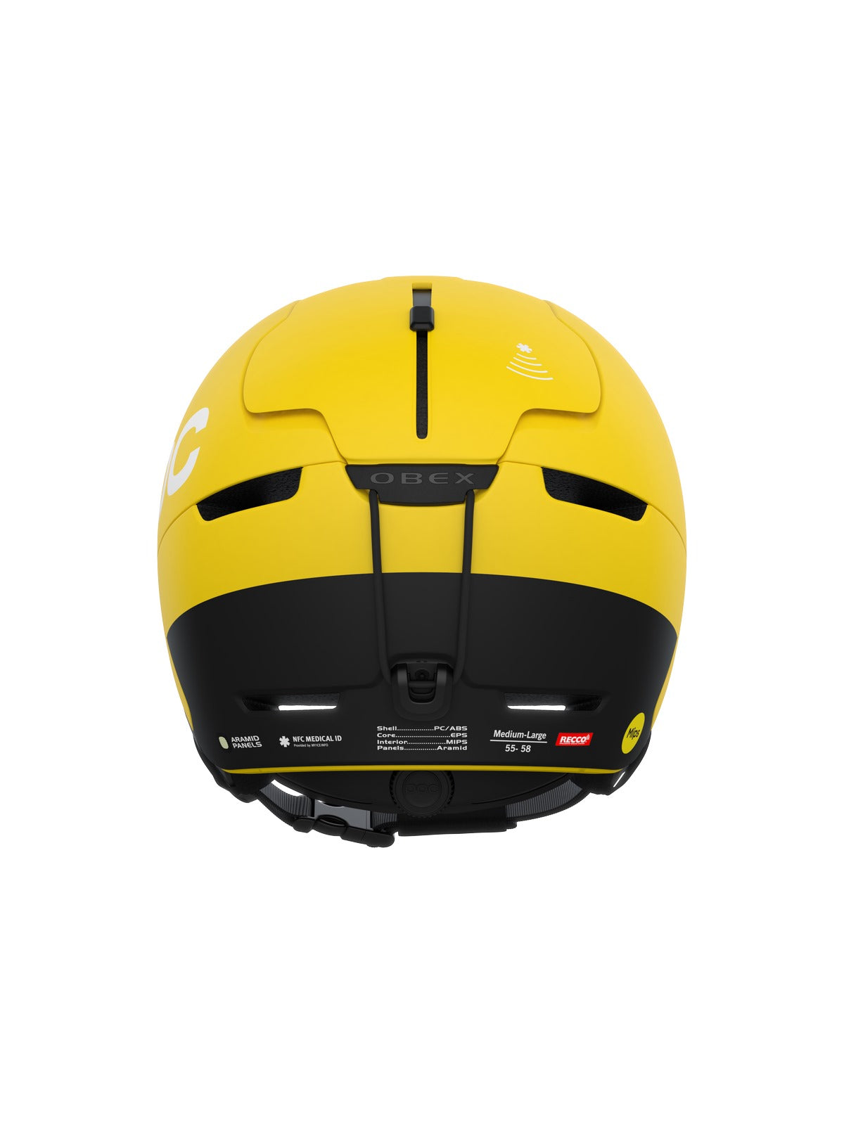 Kask narciarski POC Obex BC MIPS - Ave. Yellow Matt