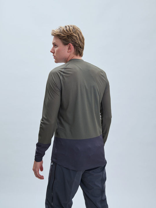 Załaduj obraz do przeglądarki galerii, Koszulka rowerowa POC MTB Pure LS Jersey - Epid. Green/Sylvanite Grey - poc warszawa
