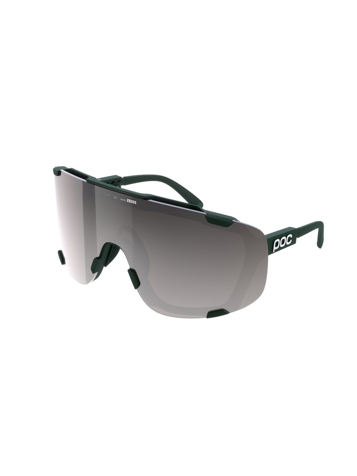 Okulary rowerowe POC Devour - Parg. Green/Clarity Road/Sunny Silver