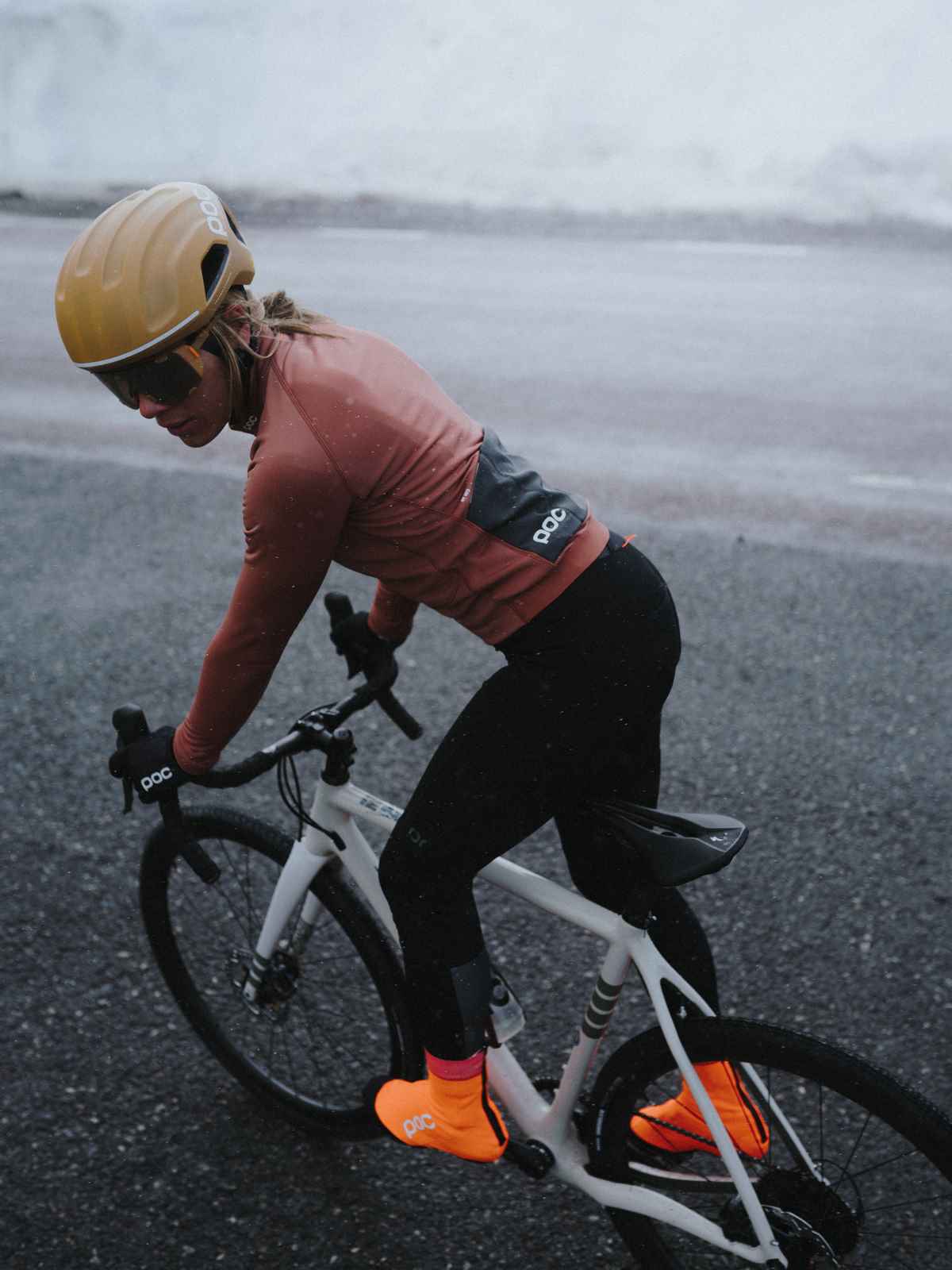 Kurtka rowerowa damska POC W's Thermal Jacket - Himalayan Salt