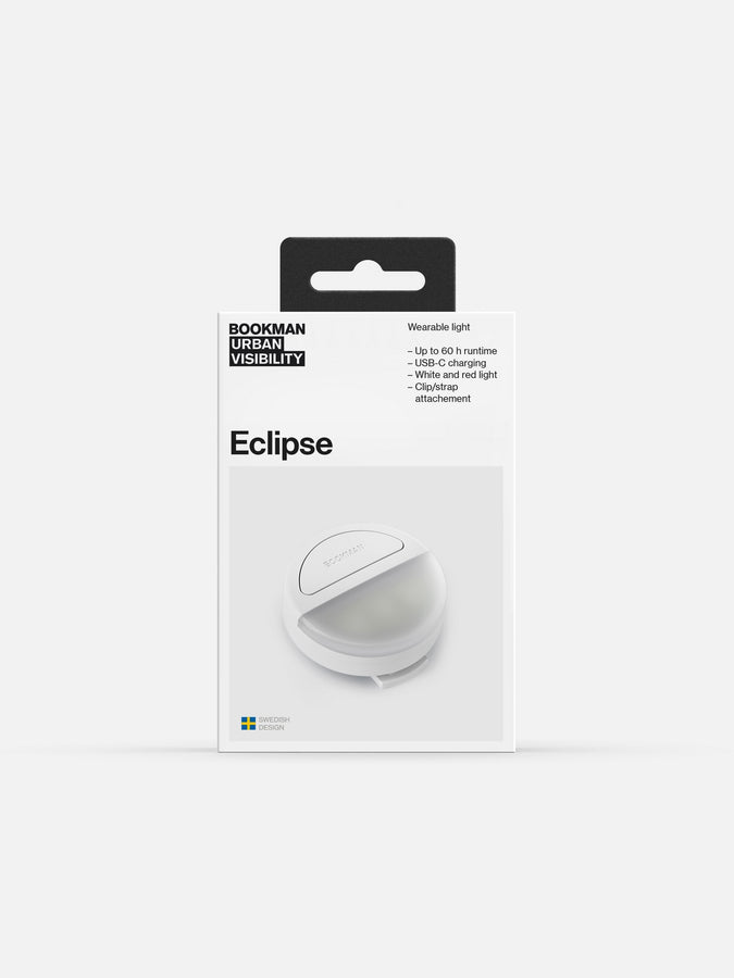 Lampka rowerowa BOOKMAN Eclipse biały - TU - poc warszawa