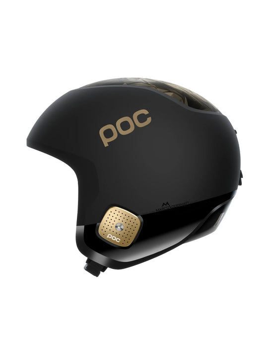 Załaduj obraz do przeglądarki galerii, Kask narciarski POC Skull Dura Jr Marco Odermatt Ed. - Uranium Black/Podium Gold
