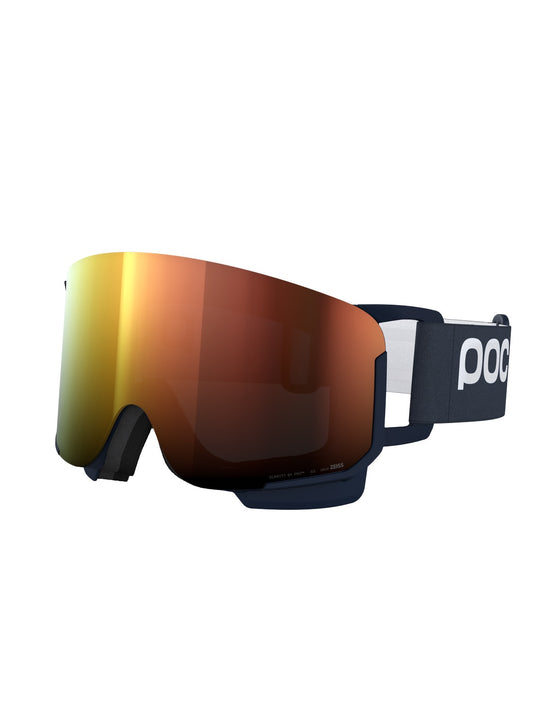 Załaduj obraz do przeglądarki galerii, Gogle narciarskie POC Nexal Wide Fit - Apatite Navy/Pt. Sunny Orange
