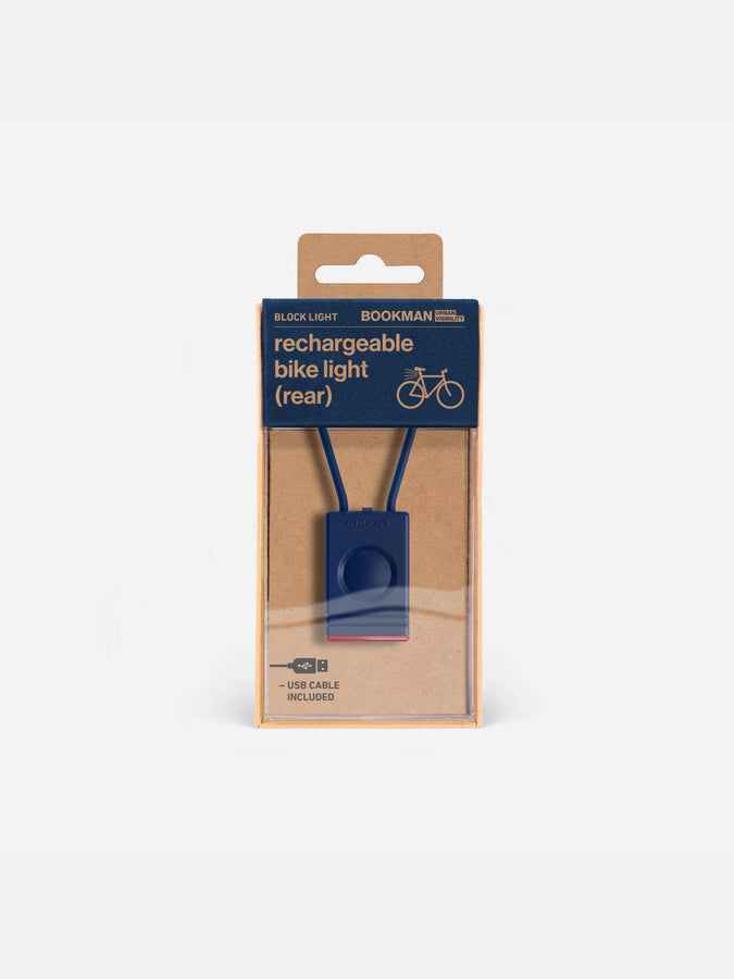 Lampka rowerowa BOOKMAN Block Light Rear 18lm niebieski - TU - poc warszawa