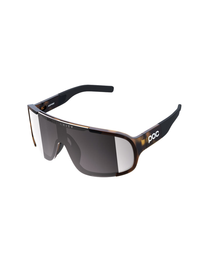 Okulary POC ASPIRE - Tortoise Brown - Clarity ROAD Violet/Silver Mirror Cat 3