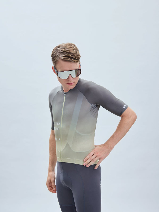 Koszulka rowerowa POC M’s Pristine Print Jersey - Gradient Prehnite Green - poc warszawa