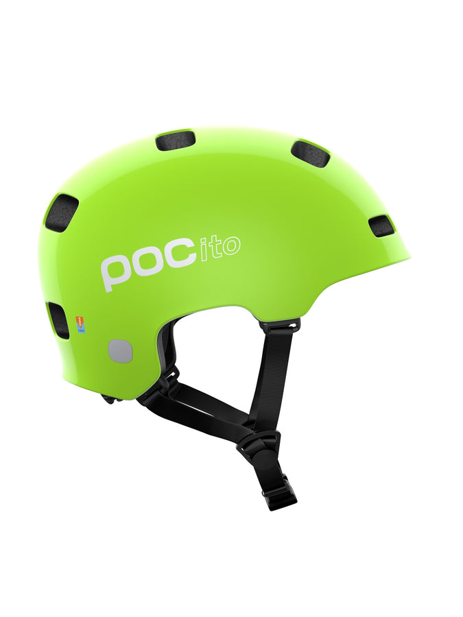 Kask rowerowy POCITO CRANE MIPS - Fluo. Yellow/Green