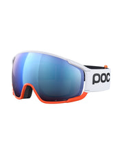 Załaduj obraz do przeglądarki galerii, Gogle narciarskie POC Zonula Race - Hydr. White|Zink Orange|Pt. Sunny Blue Cat 2
