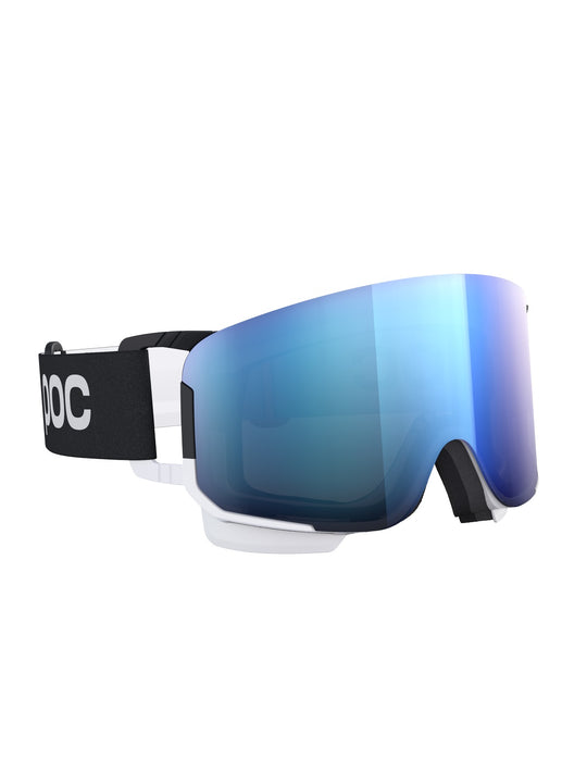 Załaduj obraz do przeglądarki galerii, Gogle narciarskie POC Nexal Clarity Comp + - Uran. Black/Hyd. White/Spektris Blue Cat 2