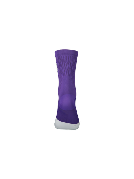 Załaduj obraz do przeglądarki galerii, Skarpety rowerowe POC FLAIR Sock Mid - Sap. Purple/Hydr. White