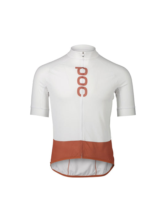 Załaduj obraz do przeglądarki galerii, Koszulka rowerowa POC M&#39;s Essential Road Logo Jersey - Hydr. White/Himalayan Salt
