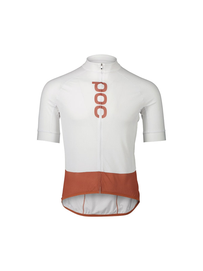 Koszulka rowerowa POC M's Essential Road Logo Jersey - Hydr. White/Himalayan Salt
