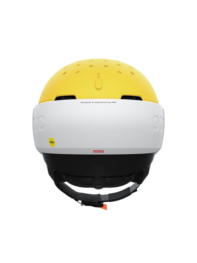 Kask narciarski POC Levator MIPS - Hyd. White/Ave. Yellow Matt