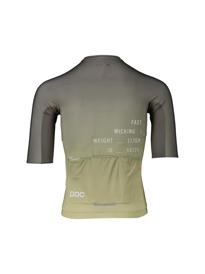 Koszulka rowerowa POC M's Pristine Print Jersey - Gradient Prehnite Green