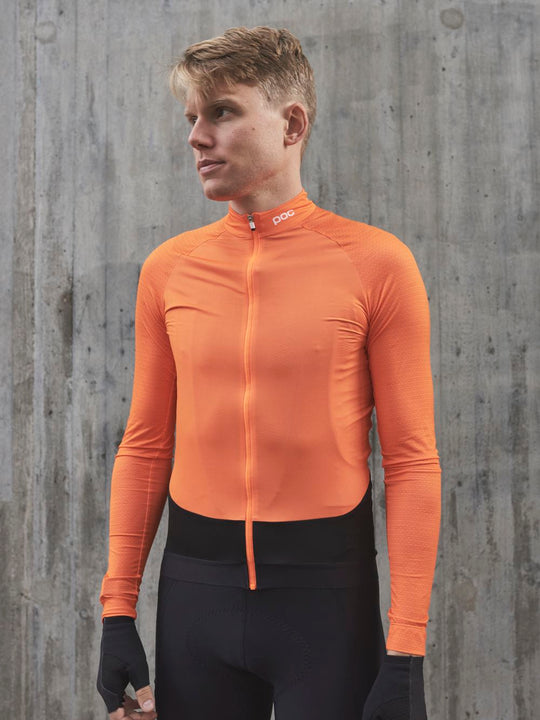 Załaduj obraz do przeglądarki galerii, Koszulka rowerowa POC M&#39;S ESSENTIAL ROAD LS - Zink Orange