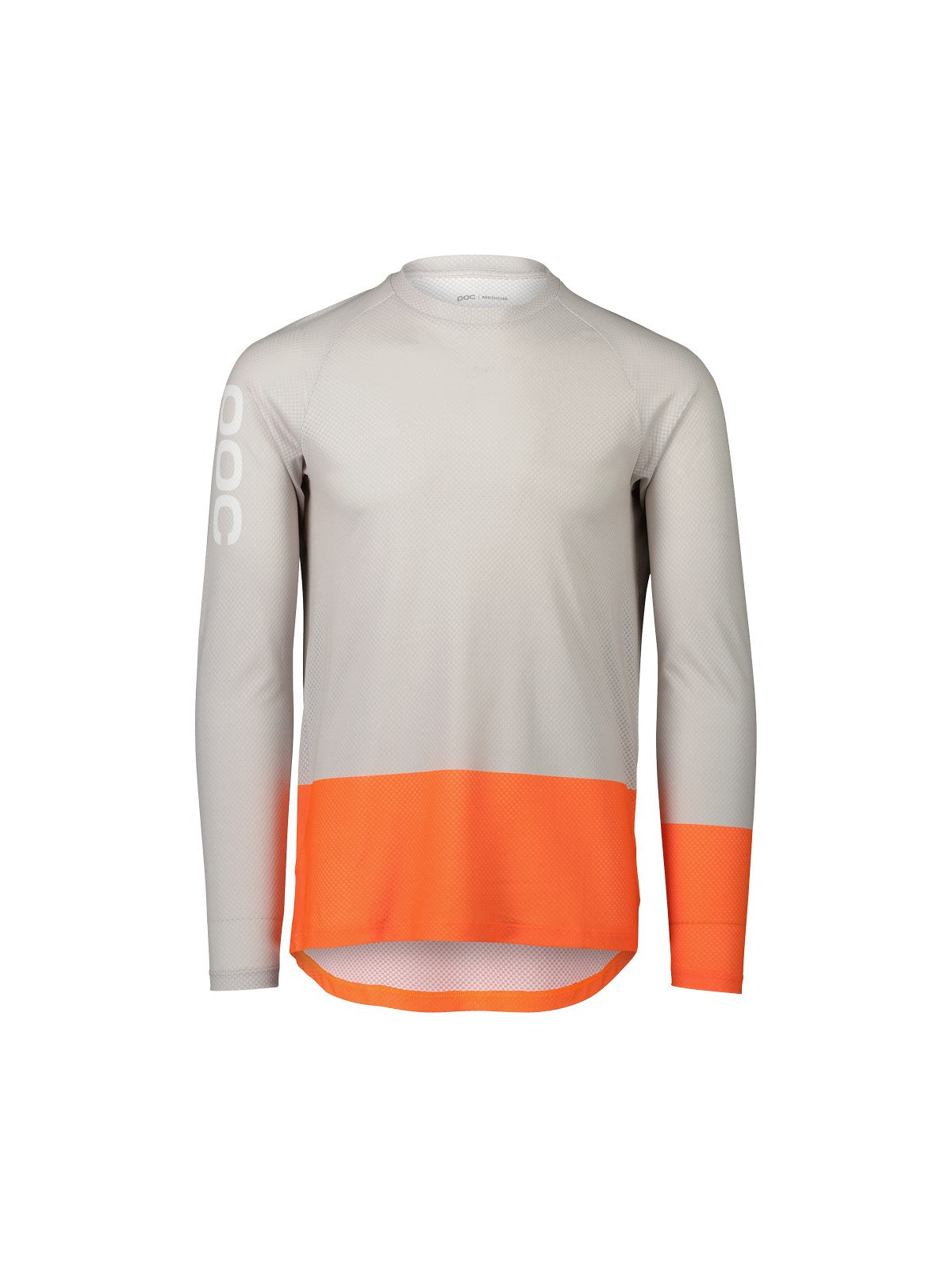 Koszulka rowerowa POC MTB Pure LS Jersey - Granite Grey/Zink Orange