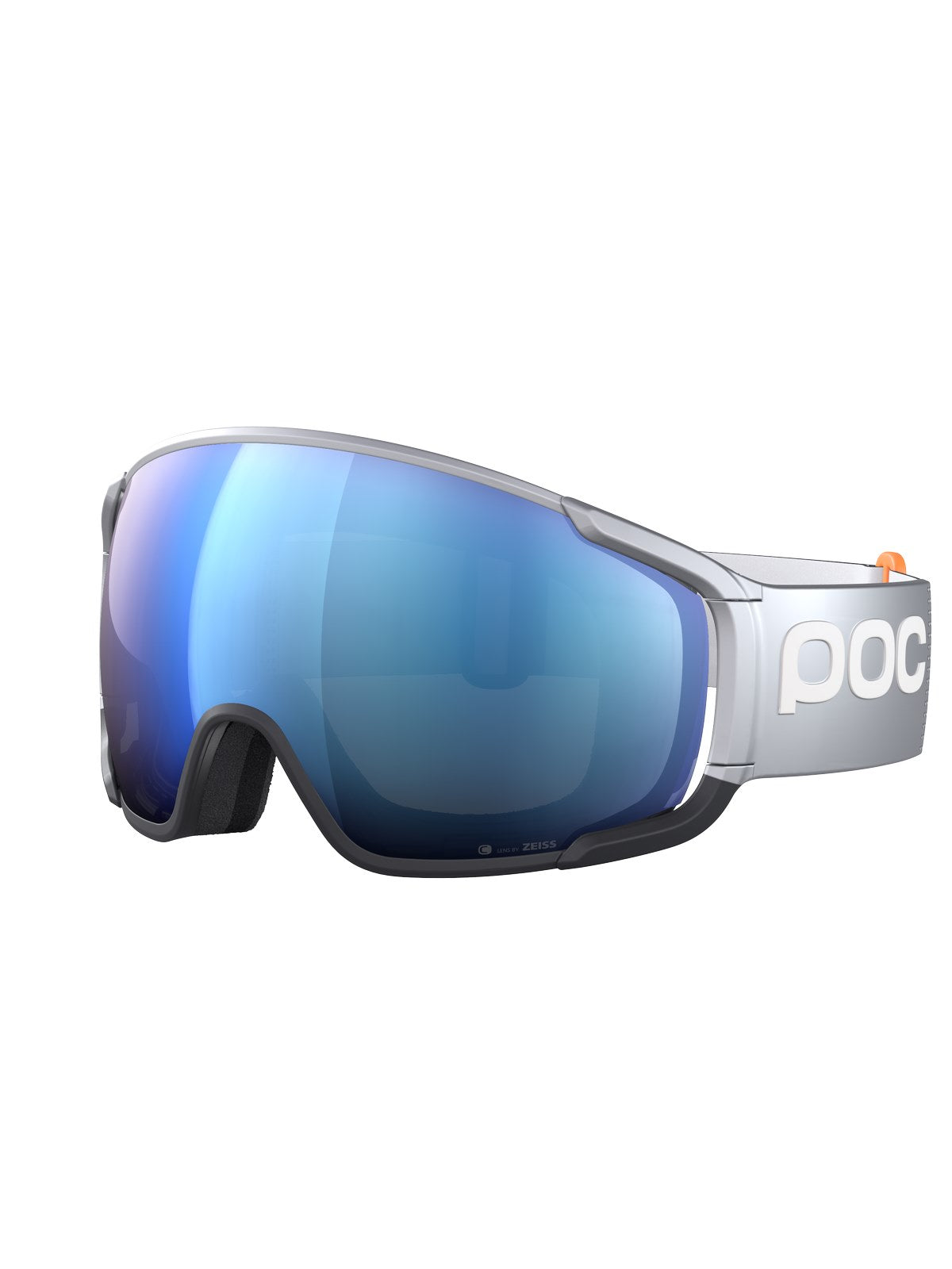 Gogle narciarskie POC Zonula Race - Argentite Silver|Ur. Black|Pt. Sunny Blue Cat 2