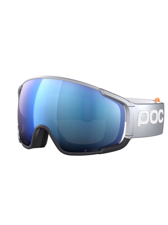 Załaduj obraz do przeglądarki galerii, Gogle narciarskie POC Zonula Race - Argentite Silver|Ur. Black|Pt. Sunny Blue Cat 2
