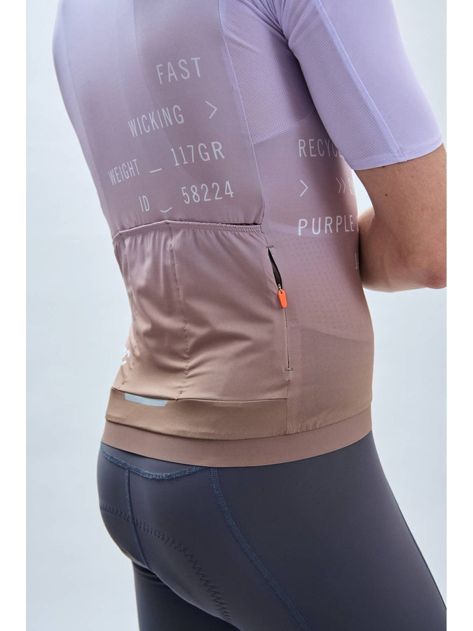 Koszulka rowerowa POC M's Pristine Print Jersey - Gradient Jasper Brown/Purple Quartz