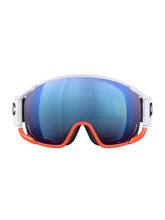 Załaduj obraz do przeglądarki galerii, Gogle narciarskie POC Zonula Race - Hydr. White|Zink Orange|Pt. Sunny Blue Cat 2
