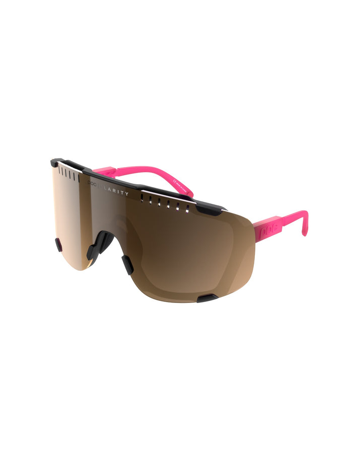Okulary rowerowe POC Devour - Fluo. Pink/Ur. Black Transl. | Clarity Trail Brown Silver Mirror cat 2