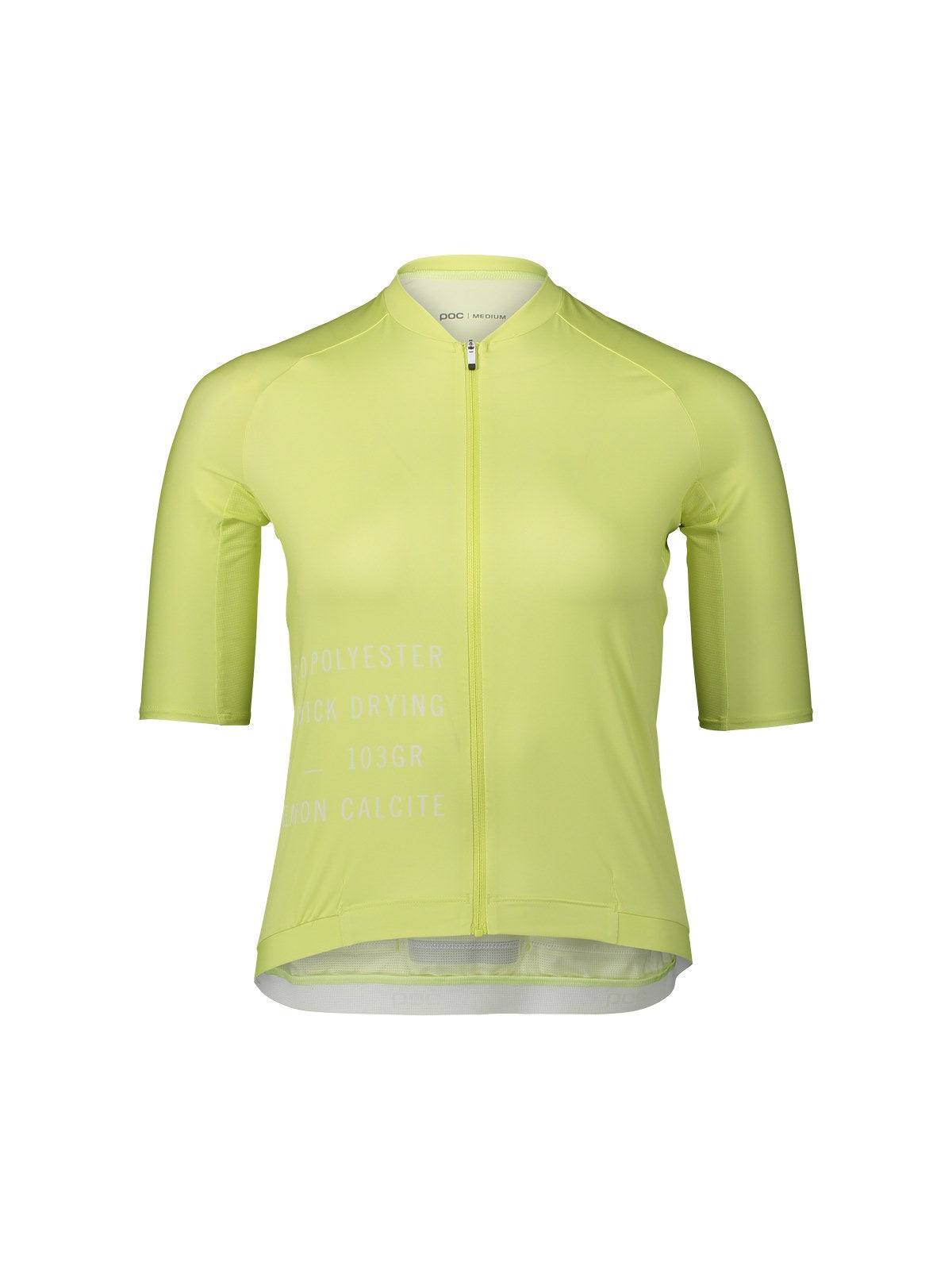 Koszulka rowerowa POC W's PRISTINE PRINT Jersey - Lemon Calcite