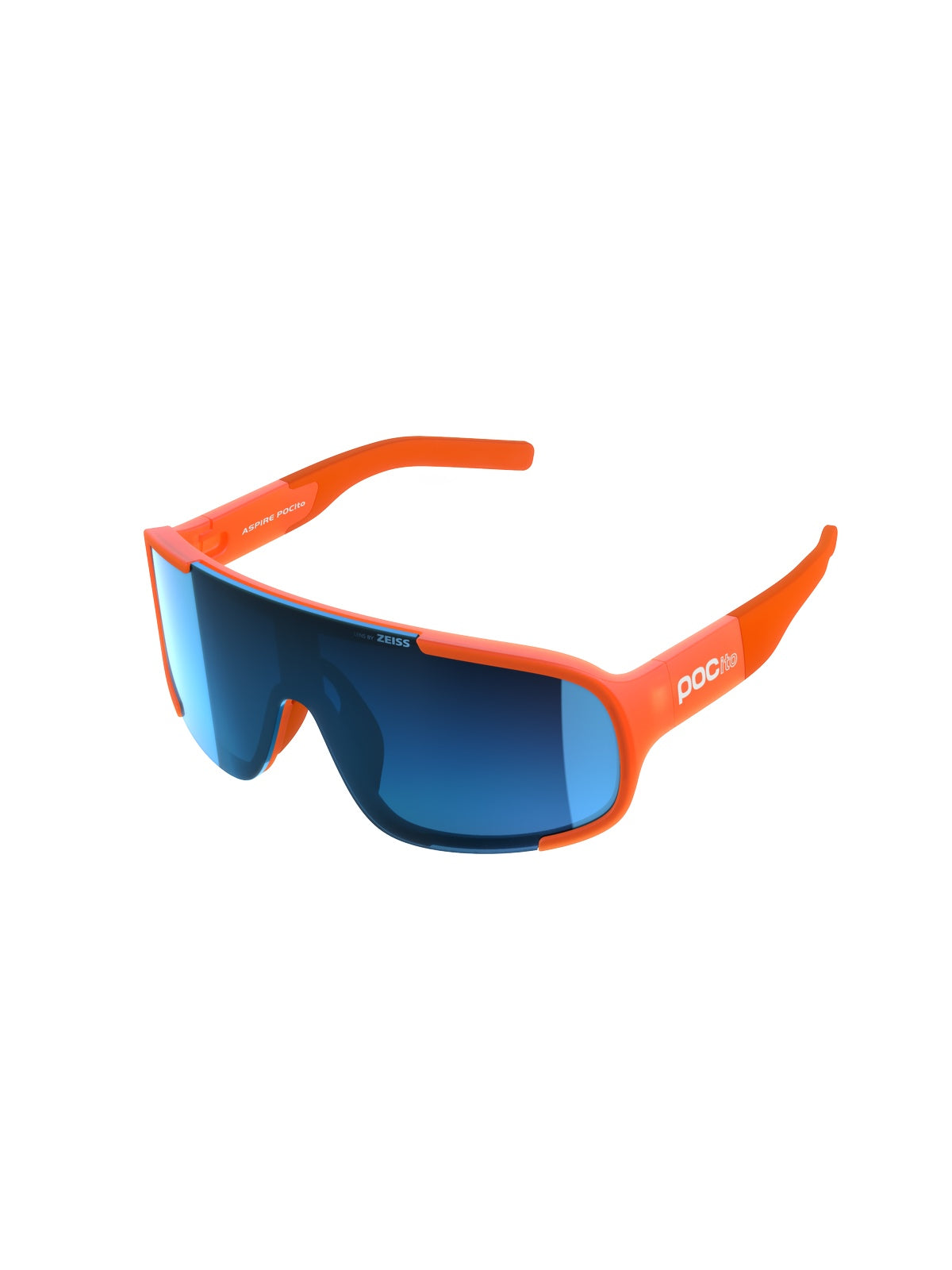 Okulary rowerowe POCito Aspire - Fluo. Orange Transl. | Equalizer Grey Space blue cat. 3