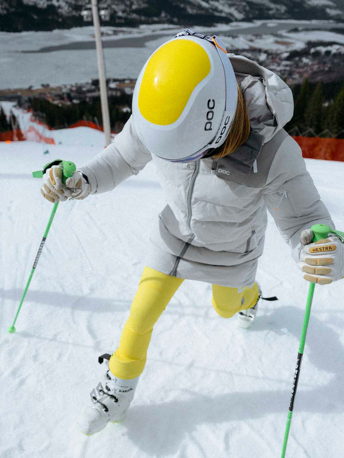 Kask narciarski POC Skull Dura Comp MIPS - Hydr. White/Ave. Yellow