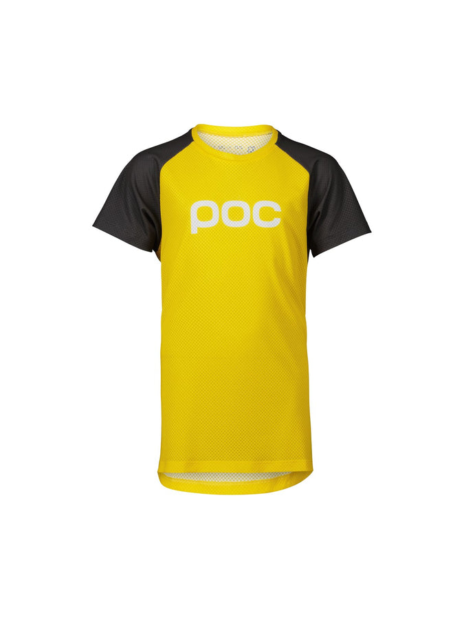T-Shirt POC Y's Essential MTB Tee - Aventurine Yellow/Sylvanite Grey