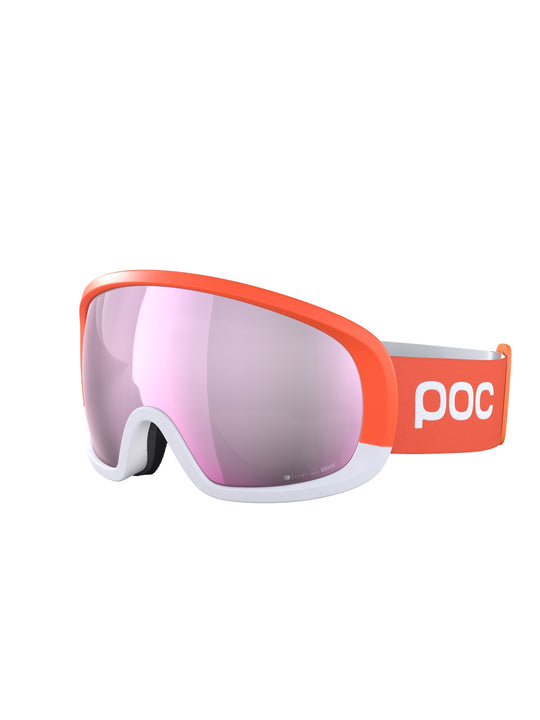 Załaduj obraz do przeglądarki galerii, Gogle narciarskie POC Fovea Mid Clarity Comp - Fluo. Orange/Hyd. White/Clarity Comp Low Light Cat 1
