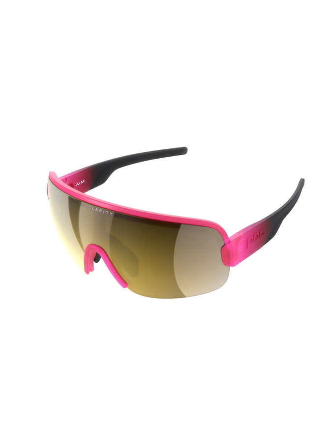 Okulary rowerowe POC Aim - Fluo. Pink/Ur. Black Transl. - Clarity Road Gold Mirror cat.3