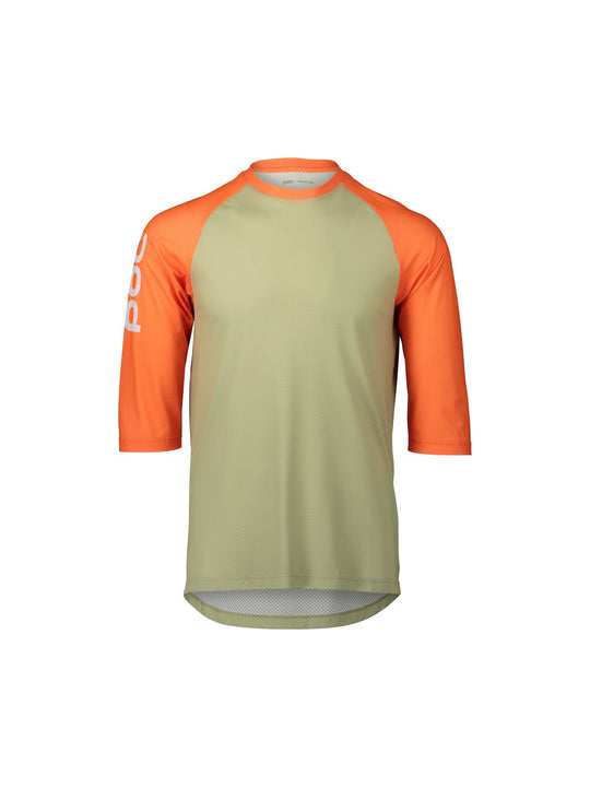 Załaduj obraz do przeglądarki galerii, Koszulka rowerowa POC MTB PURE 3/4 - Prehnite Green/Zink Orange
