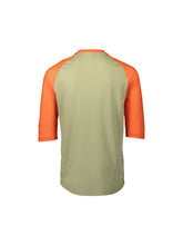 Załaduj obraz do przeglądarki galerii, Koszulka rowerowa POC MTB PURE 3/4 - Prehnite Green/Zink Orange